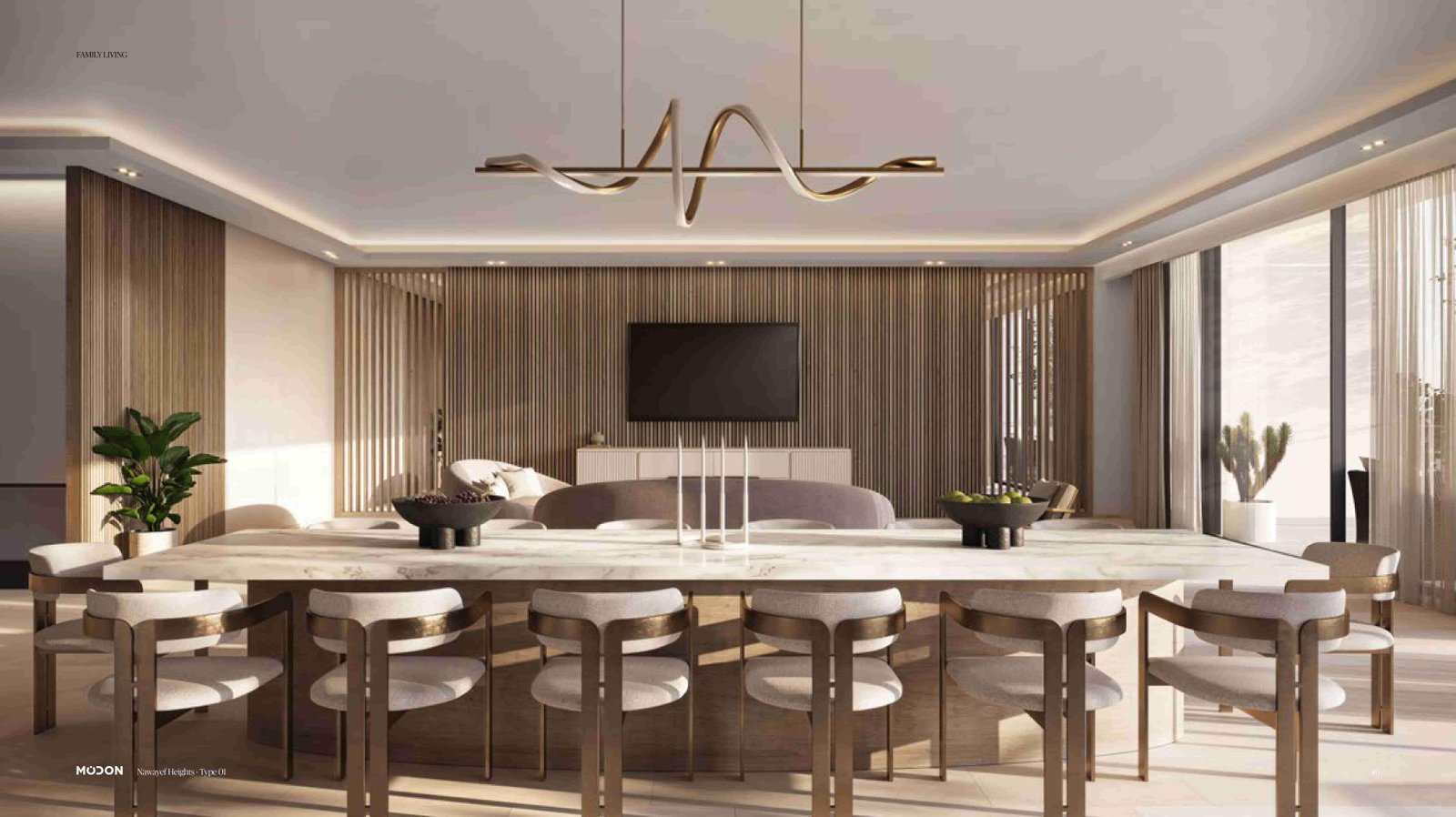 Nawayef West Hills Hudayriyat Island luxury hillside community with panoramic sea views and premium villas in Abu Dhabi